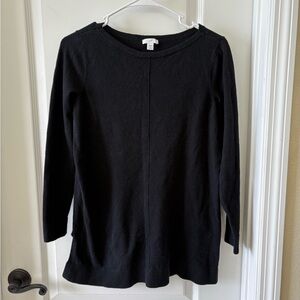 J. Jill Petite Lightweight Black Sweater Size Small Petite